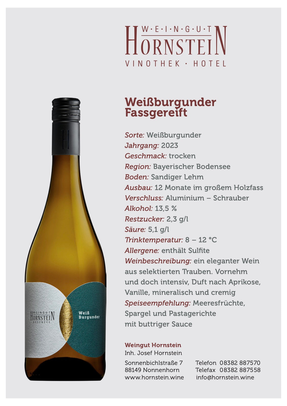 Weinexpertise 2022 | Pinot Blanc | Barrel-aged | dry 