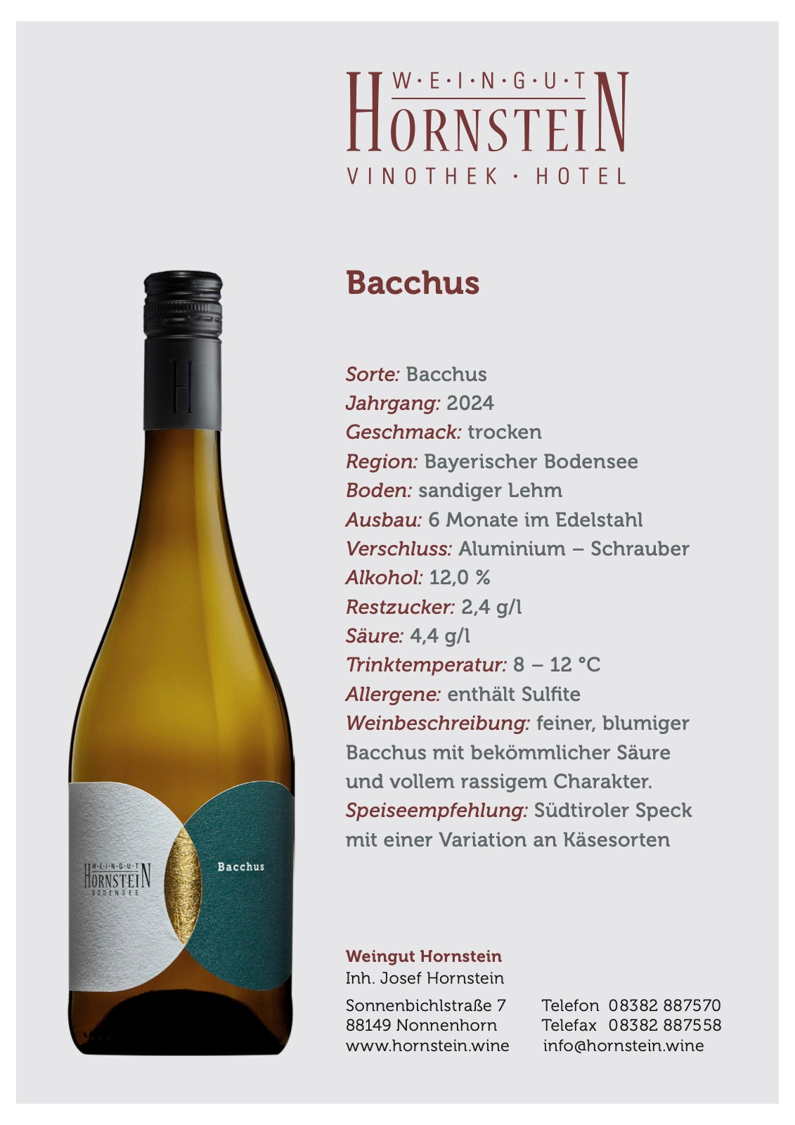 Weinexpertise 2020 | Bacchus | dry