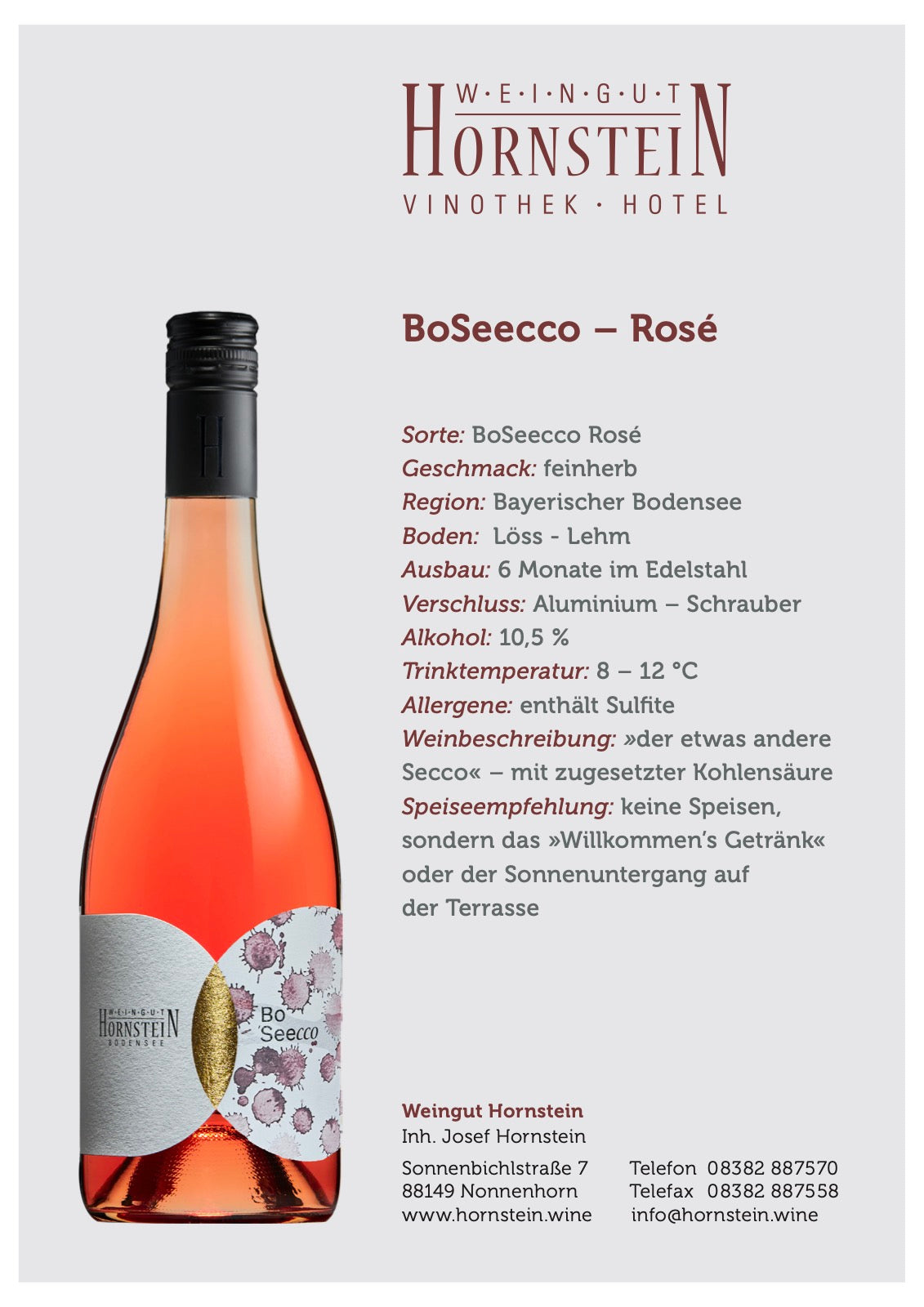 Weinexpertise BoSeecco Rosé 